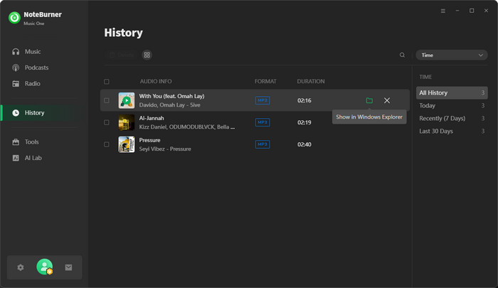 Find Downloaded SoundCloud playlist Files